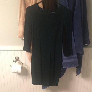 Green and black dress